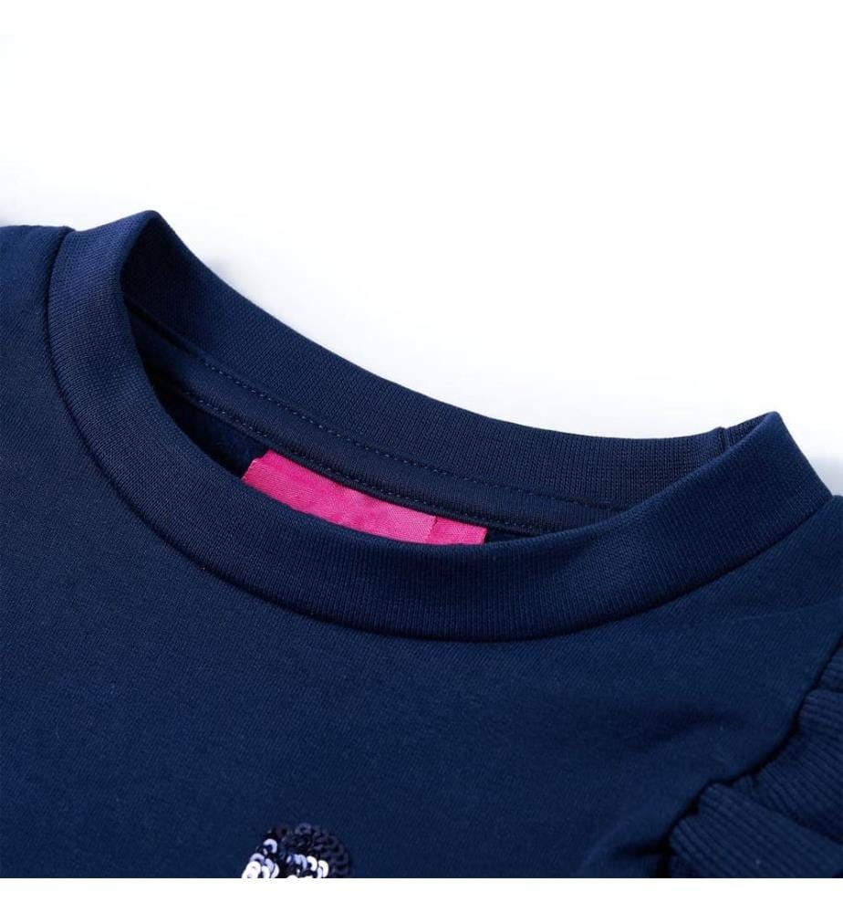 Kinder-Sweatshirt Marineblau 116