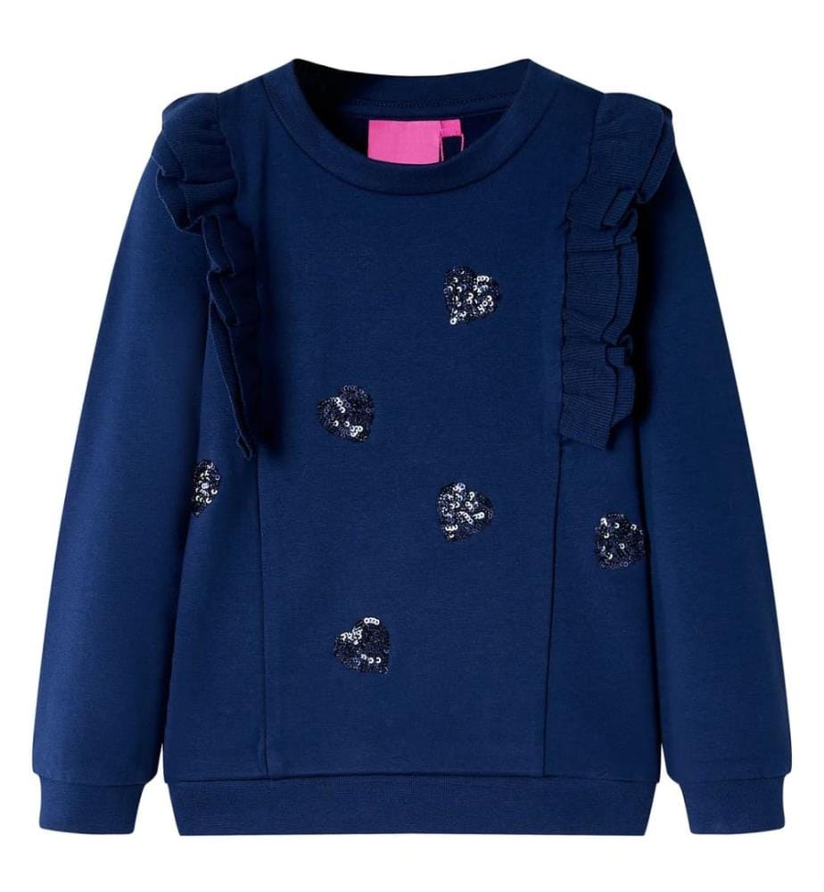 Kinder-Sweatshirt Marineblau 140