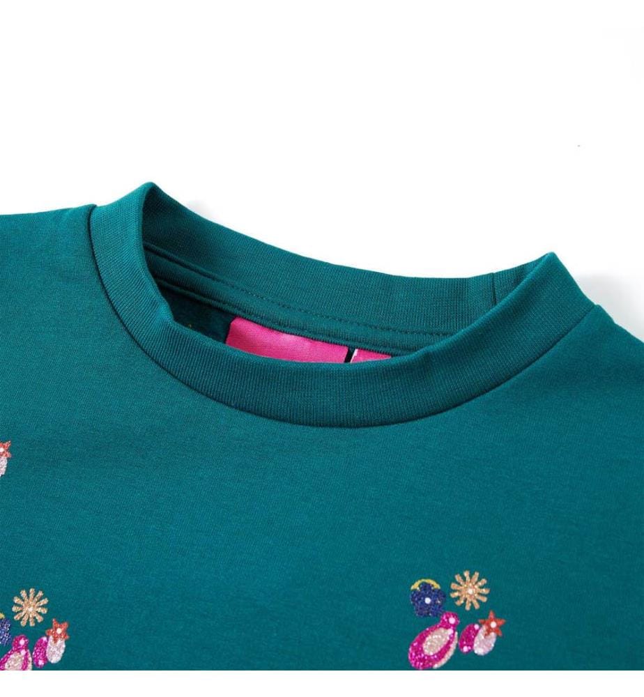 Kinder-Sweatshirt Dunkelgrün 140