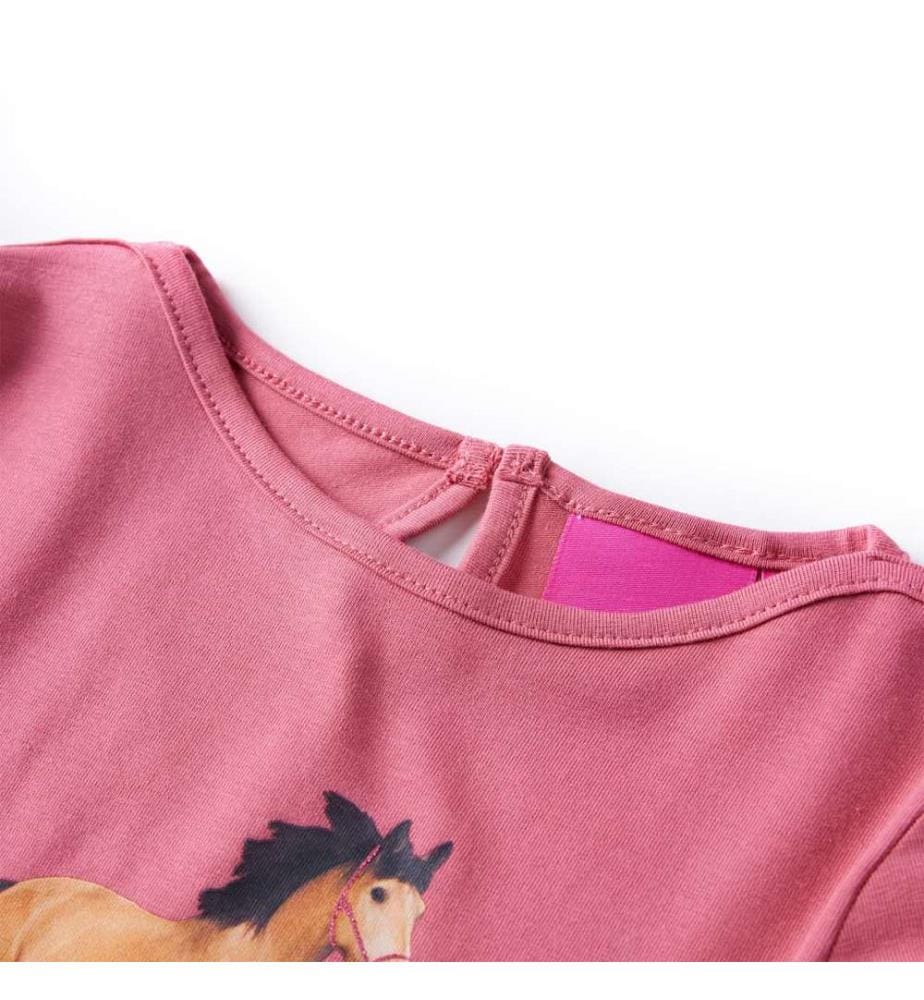 Kinder-Langarmshirt Altrosa 128