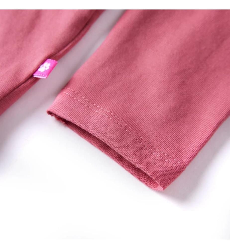 Kinder-Langarmshirt Altrosa 128