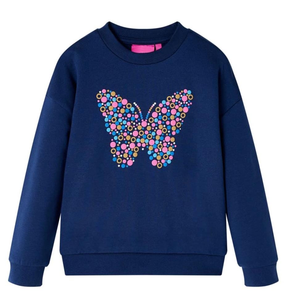 Kinder-Sweatshirt Marineblau 104