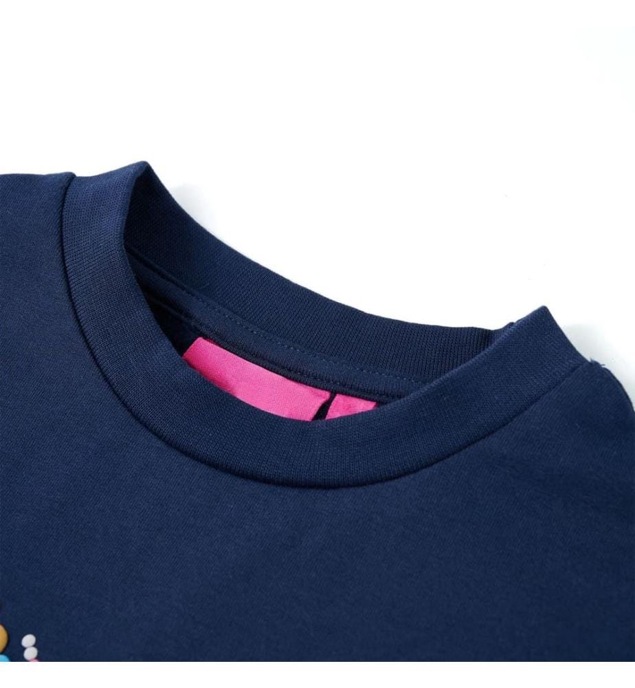 Kinder-Sweatshirt Marineblau 104