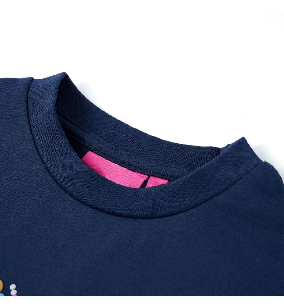 Kinder-Sweatshirt Marineblau 128