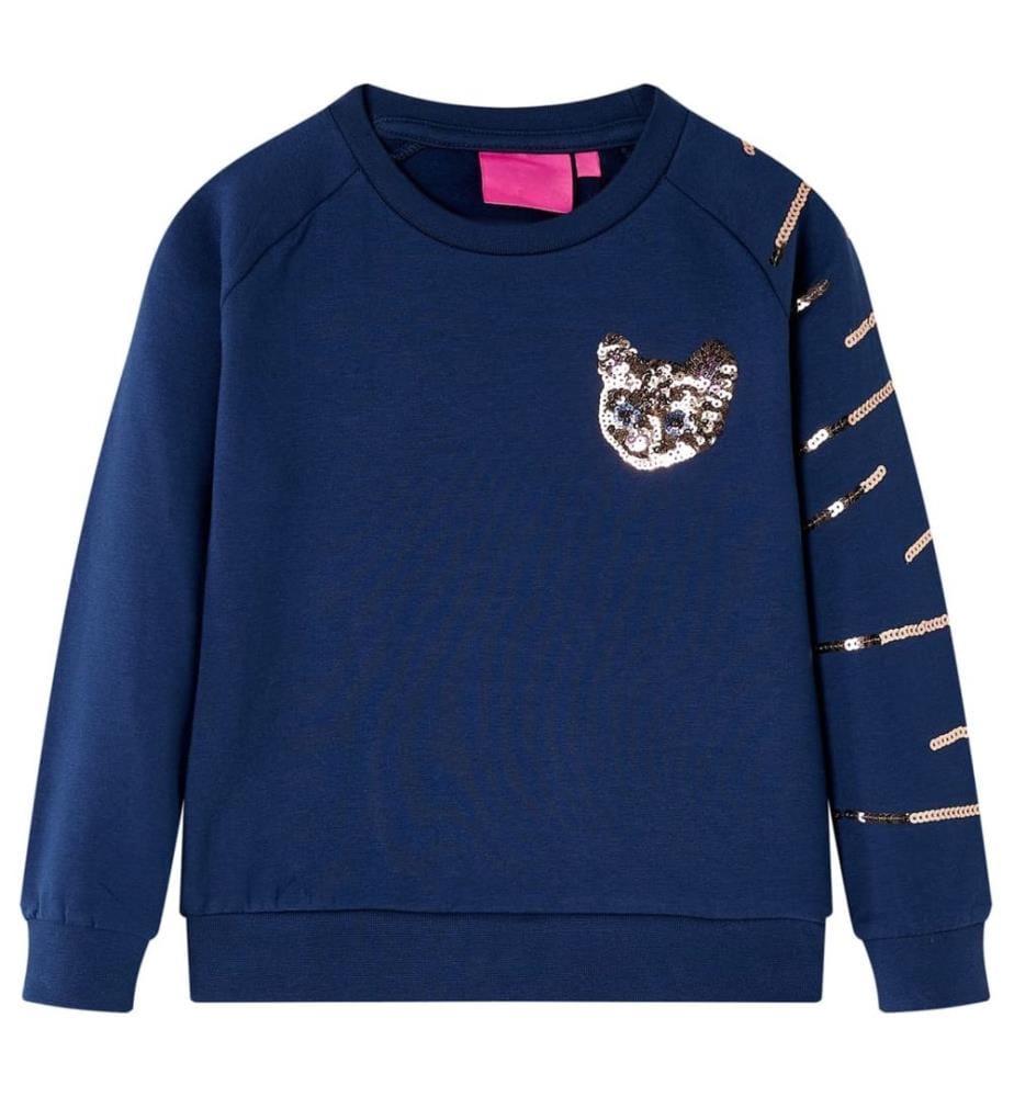 Kinder-Sweatshirt Marineblau 140