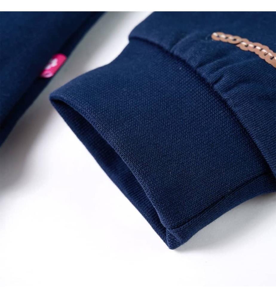Kinder-Sweatshirt Marineblau 140