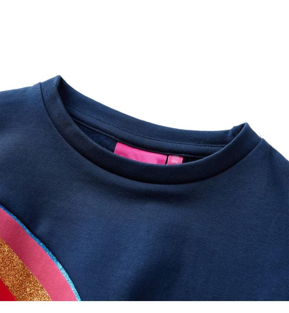 Kinder-Sweatshirt Marineblau 116