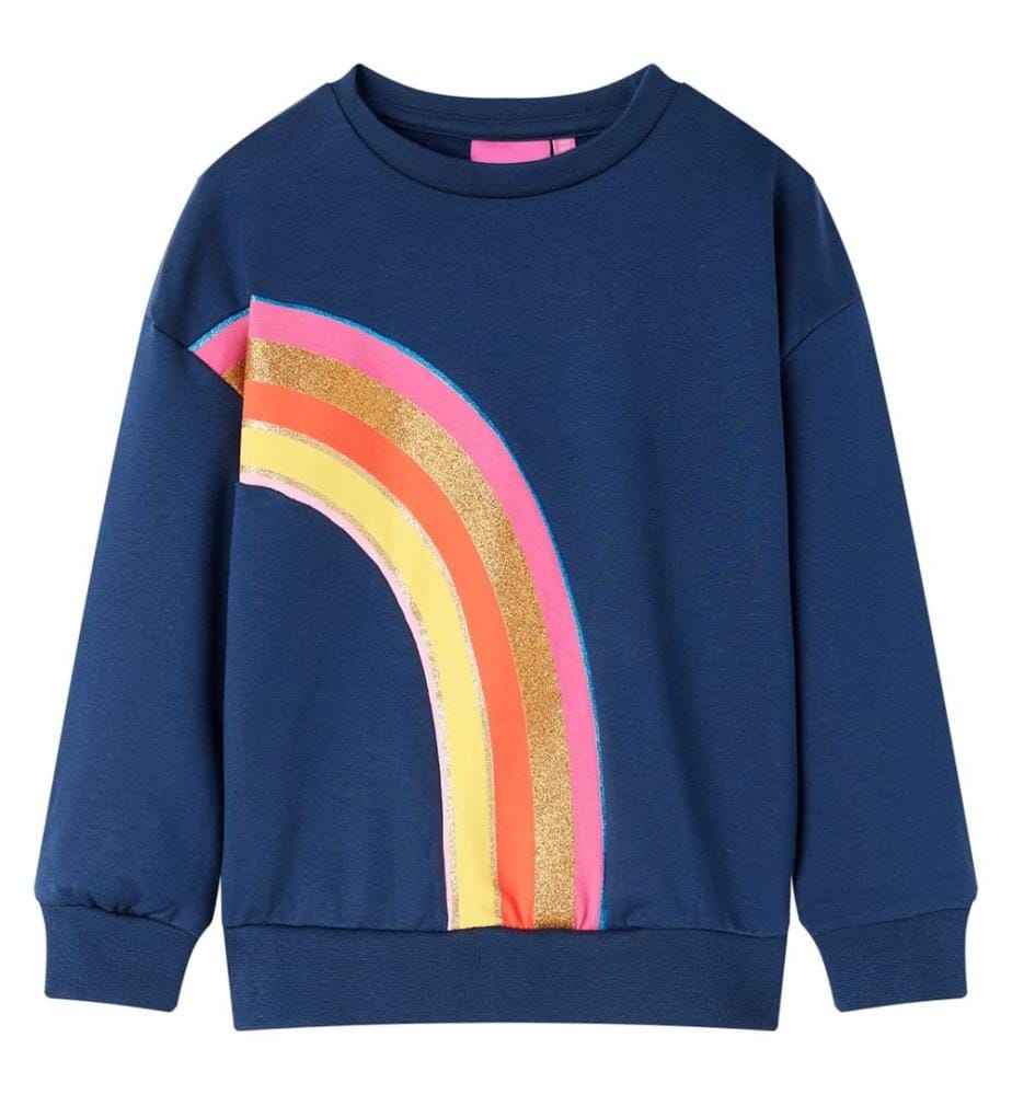 Kinder-Sweatshirt Marineblau 140