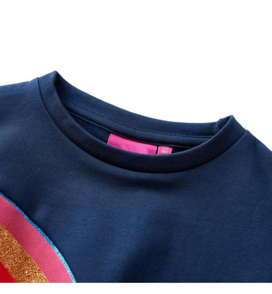 Kinder-Sweatshirt Marineblau 140