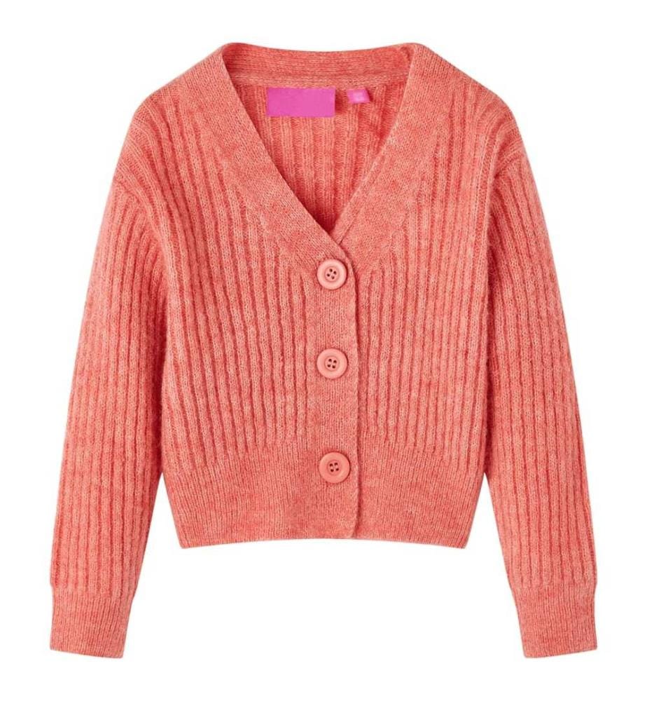 Kinder-Strickjacke Mittelrosa 140