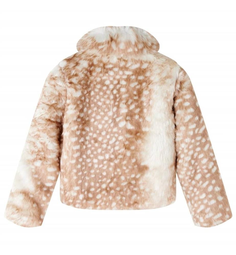 Kindermantel Kunstpelz Cognac 92
