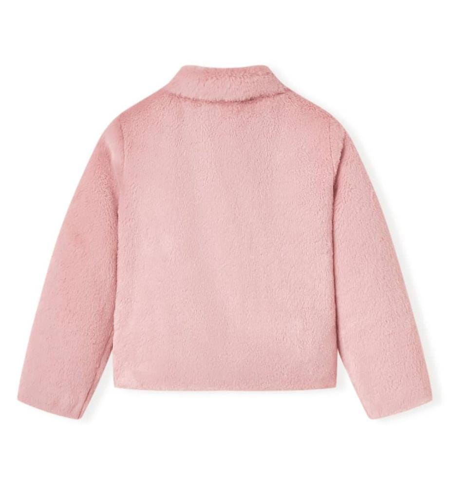 Kindermantel Kunstpelz Rosa 92