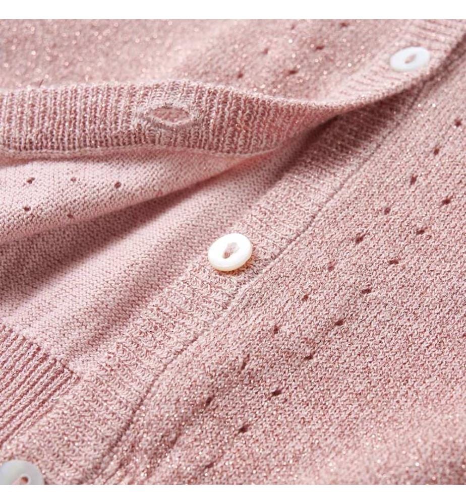 Kinder-Strickjacke Zartrosa 104