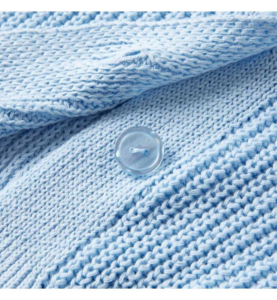 Kinder-Strickjacke Blau 128