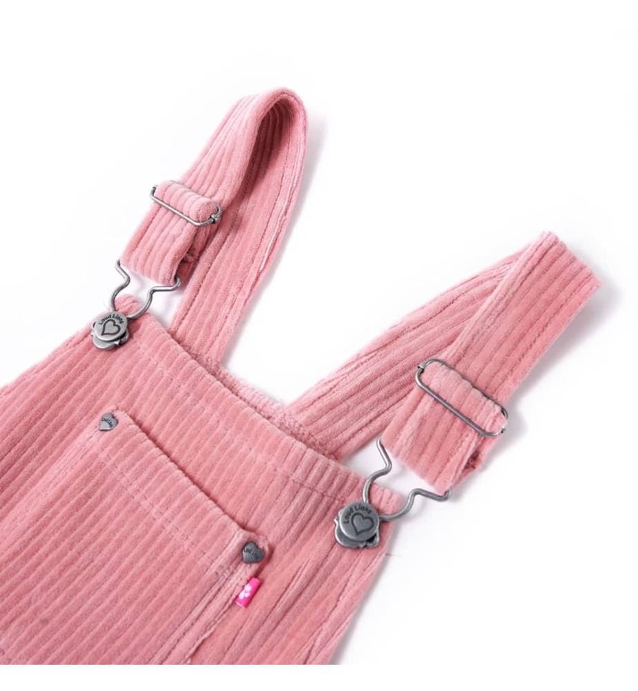Kinder-Latzkleid Cord Hellrosa 92