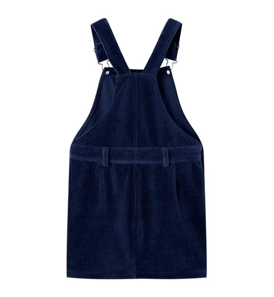 Kinder-Latzkleid Cord Marineblau 104