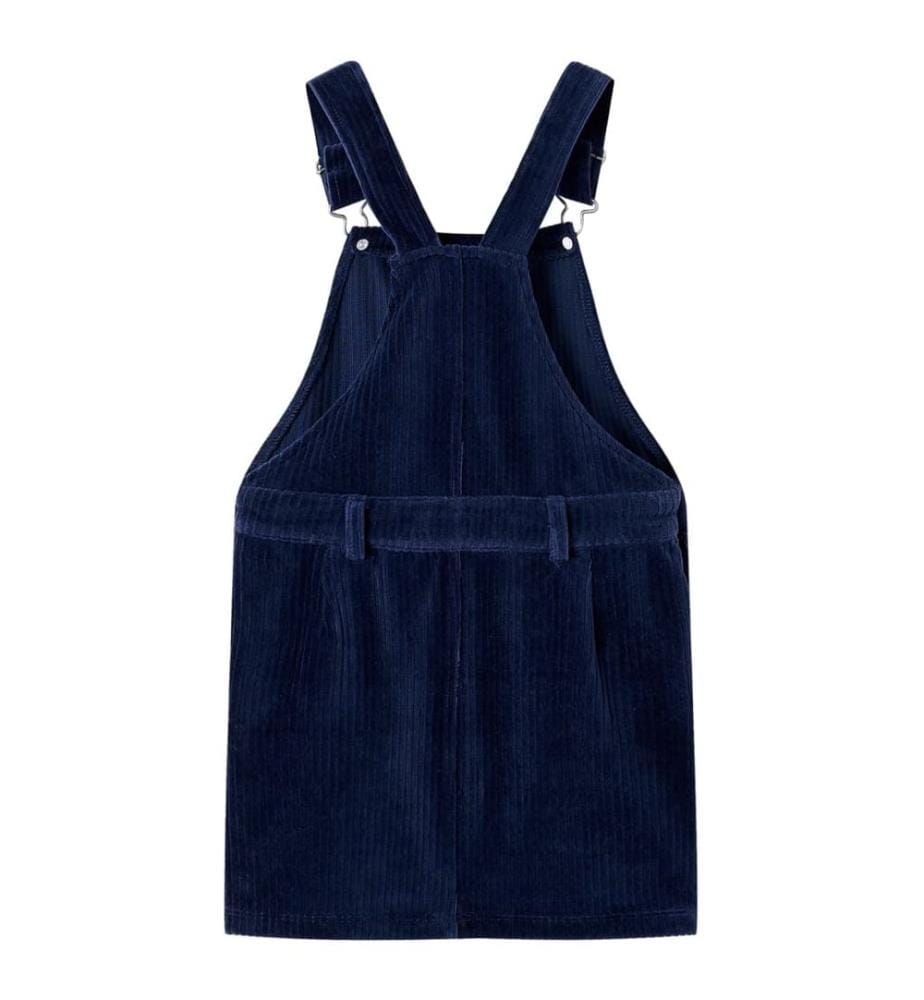 Kinder-Latzkleid Cord Marineblau 116