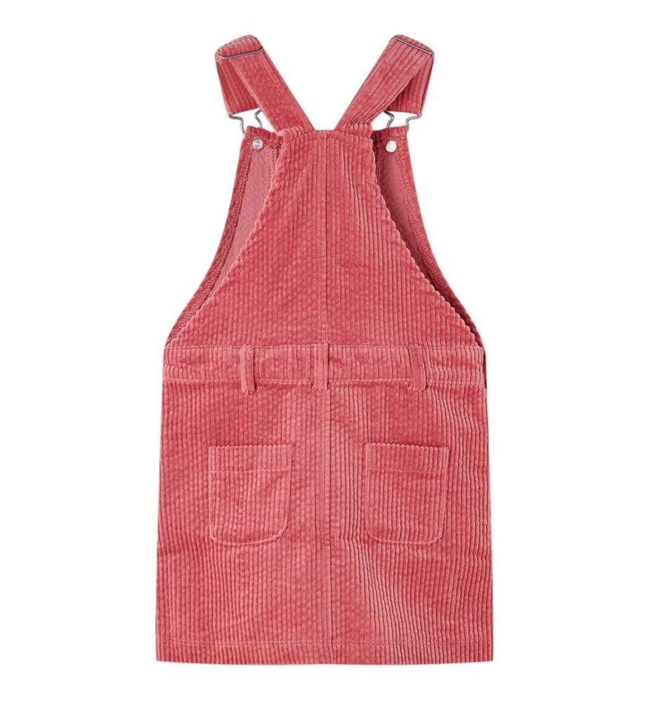Kinder-Latzkleid Cord Rosa 92