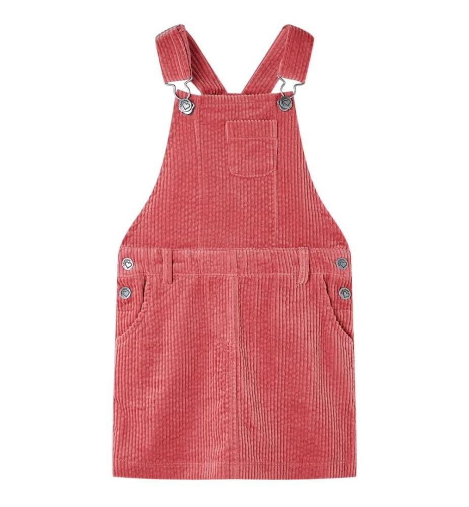 Kinder-Latzkleid Cord Rosa 128