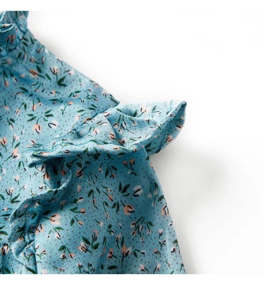 Kinderkleid mit Langen Ärmeln Blau 92