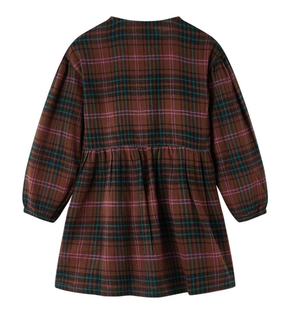 Kinderkleid mit Langen Ärmeln Cognac 140