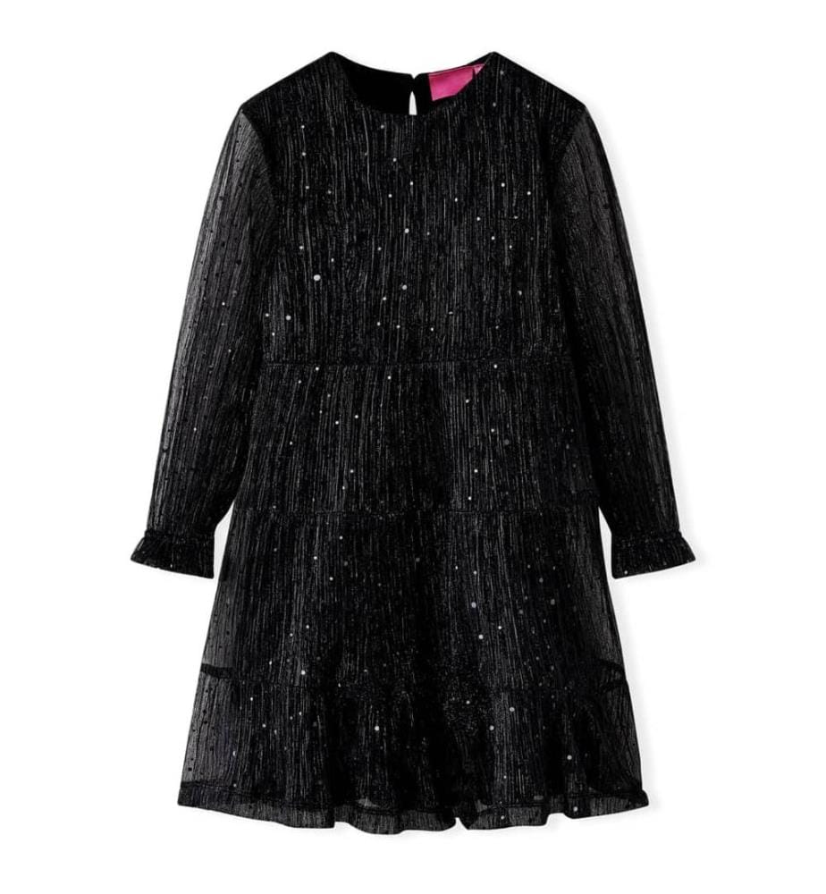 Kinderkleid mit Langen Ärmeln Schwarz 92