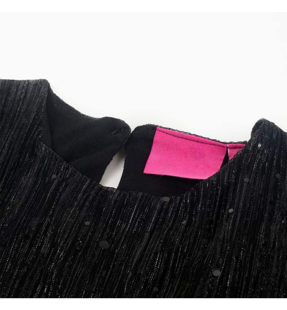 Kinderkleid mit Langen Ärmeln Schwarz 92