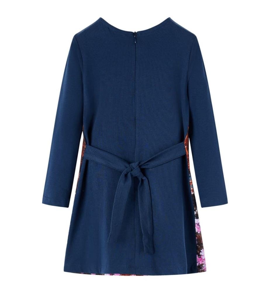 Kinderkleid mit Langen Ärmeln Marineblau 140
