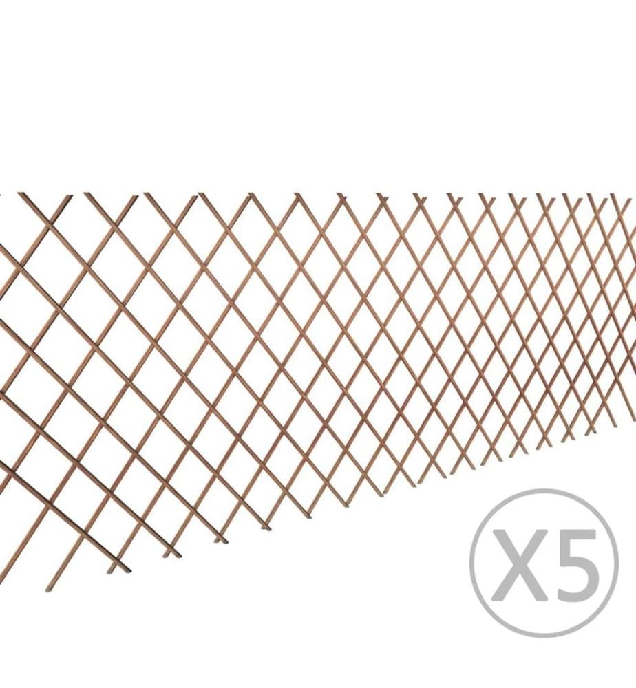 Weidenzaun 5 Stk. 180x90 cm