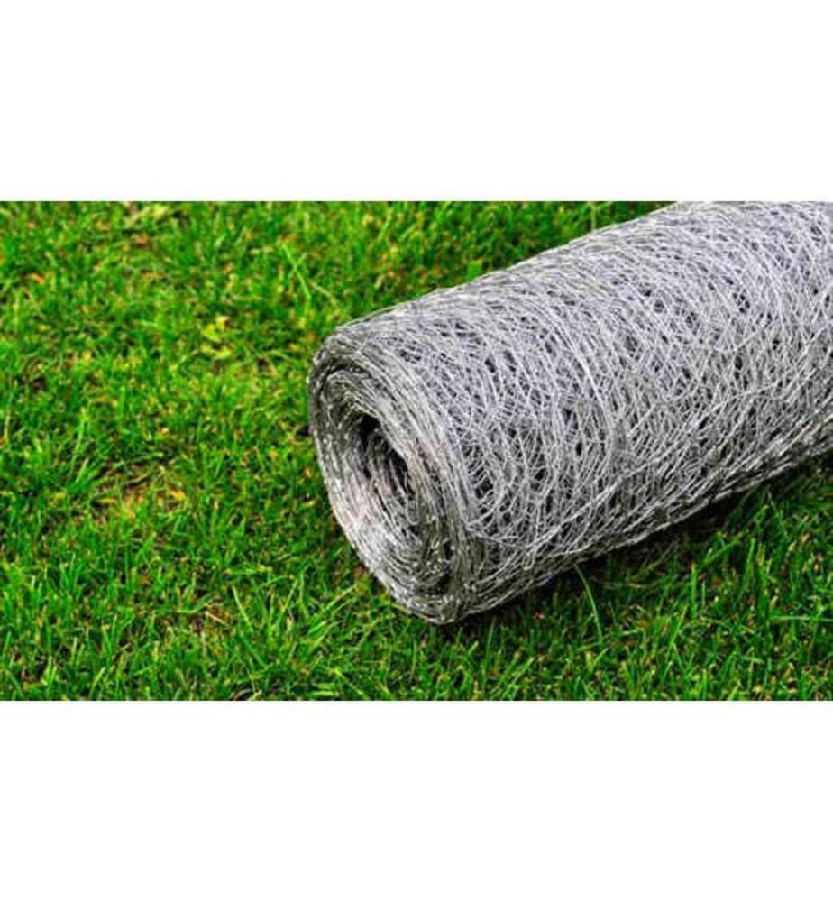 Maschendraht Verzinkter Stahl 25x0,75 m Silbern