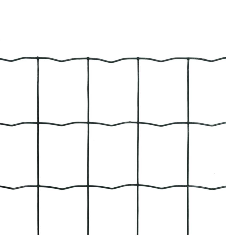 Clôture euro Acier 10 x 1,0 m Vert