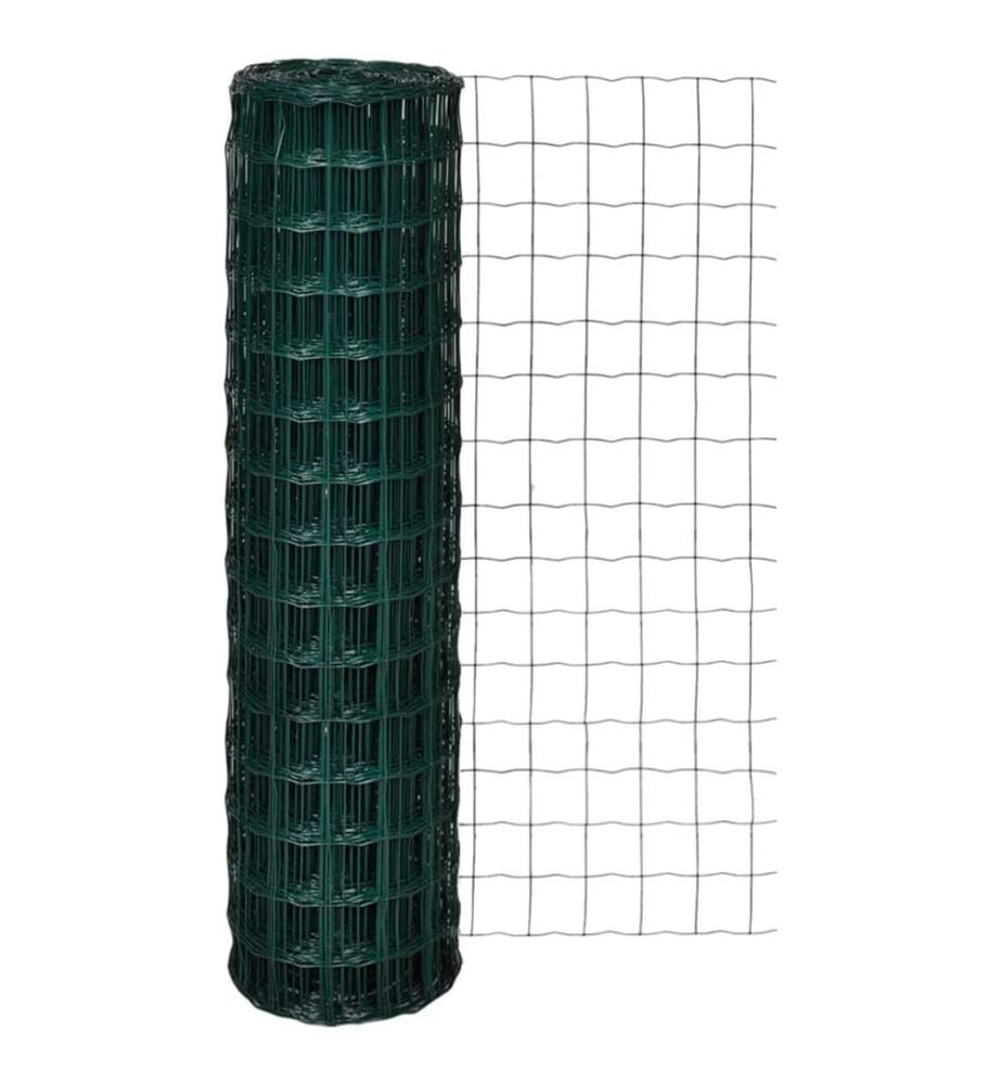 Clôture euro Acier 10 x 1,5 m Vert