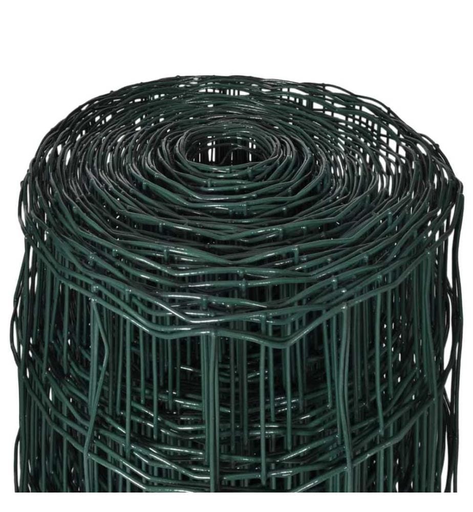 Clôture euro Acier 25 x 1,5 m Vert