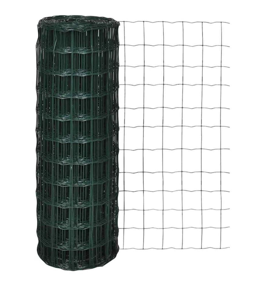 Clôture euro Acier 10 x 1,5 m Vert