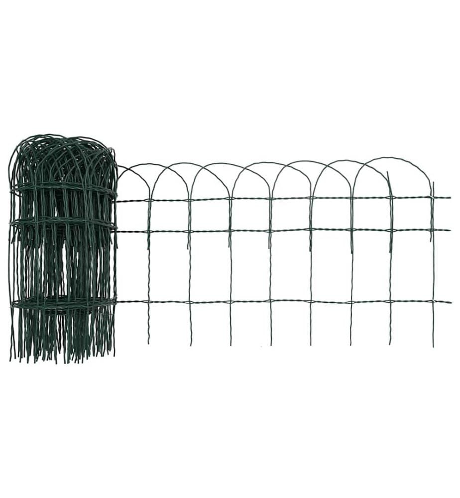 Beetzaun Pulverbeschichtetes Eisen 10x0,4 m