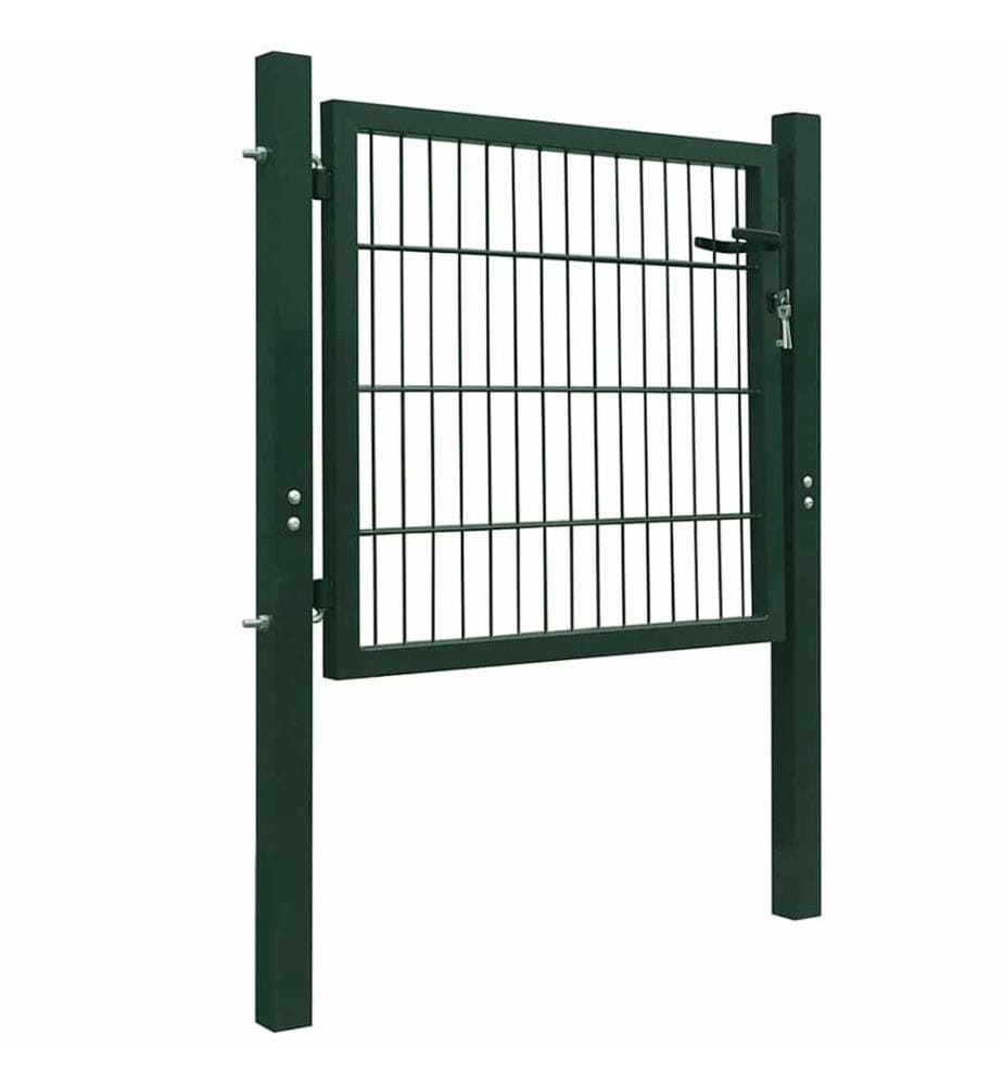 Portillon Acier Vert 100x100 cm