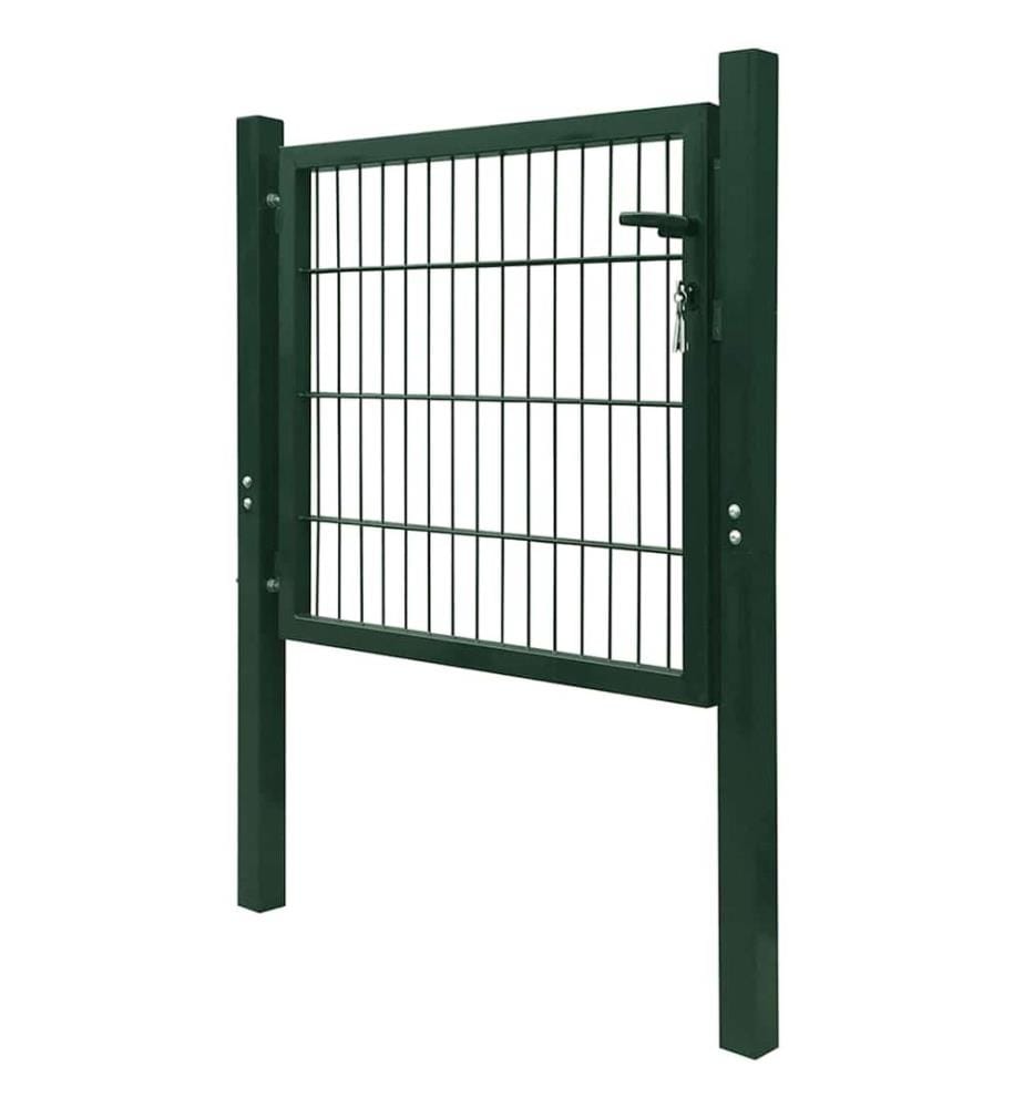Portillon Acier Vert 100x100 cm
