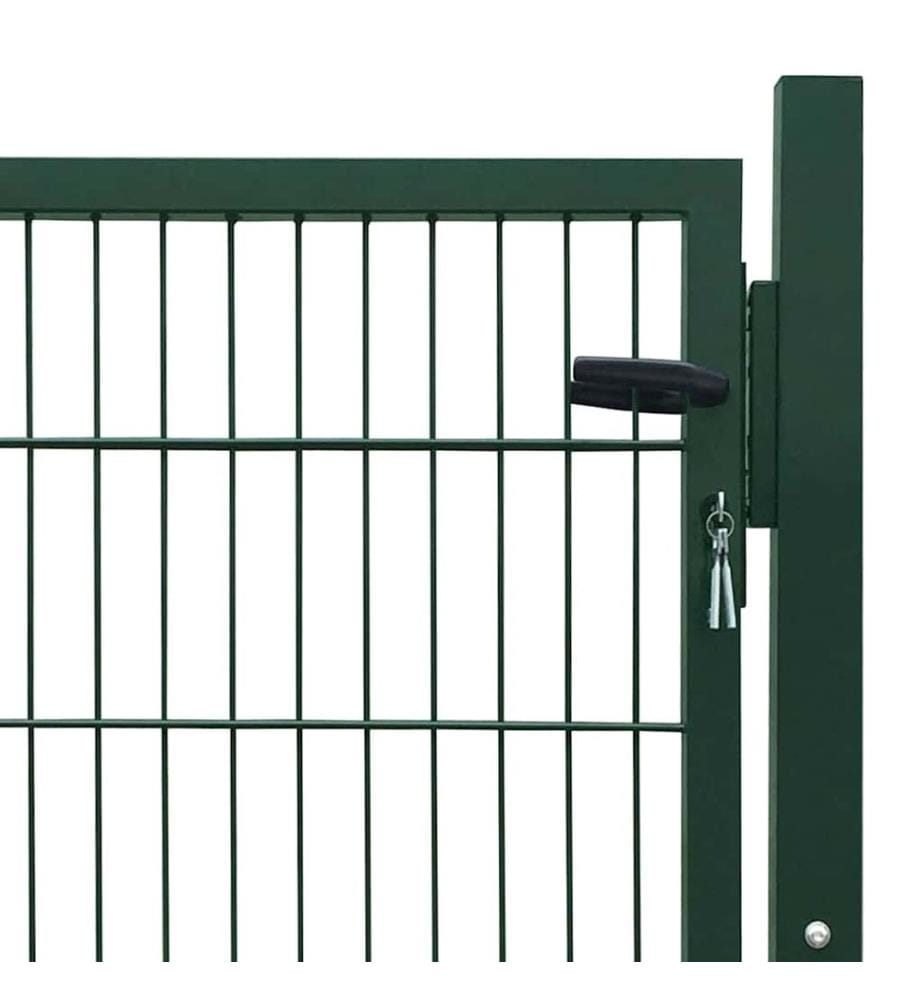 Portillon Acier Vert 100x100 cm