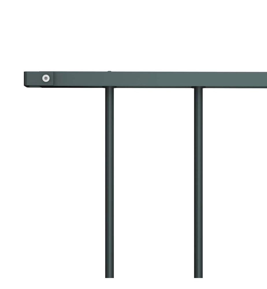 Panneau de clôture en acier thermolaqué 1,63 x 1 m Anthracite