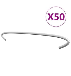 Gabionen-Distanzhalter 50 Stk. Verzinkter Stahl 40 cm