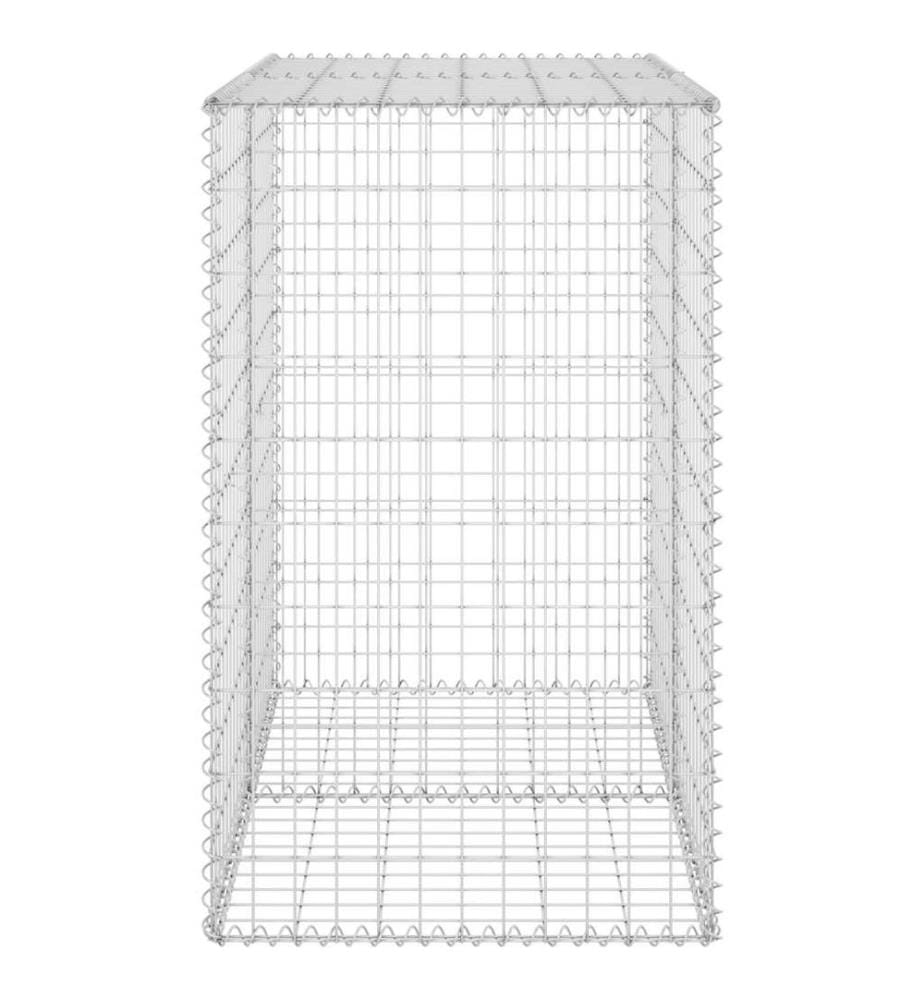 Mur en gabion avec couvercles Acier galvanisé 100x60x100 cm