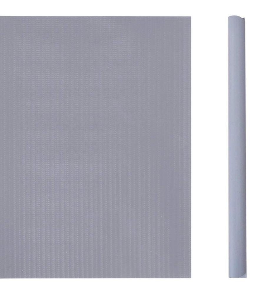 Garten-Sichtschutz PVC 35x0,19 m Matt-Hellgrau