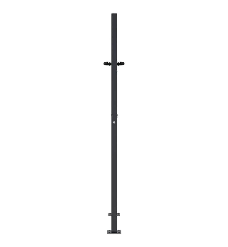 Gartentor Anthrazit 100x150 cm Stahl Baum-Design