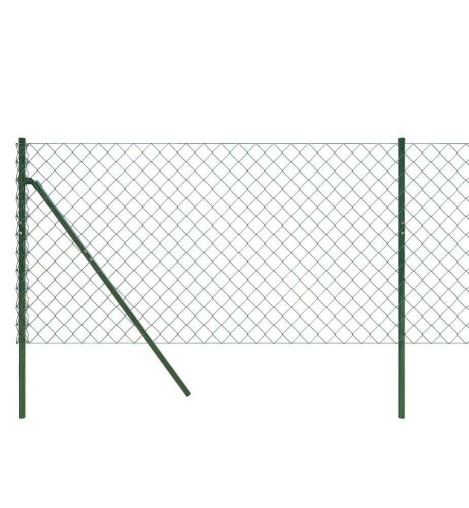 Maschendrahtzaun Grün 0,8x10 m