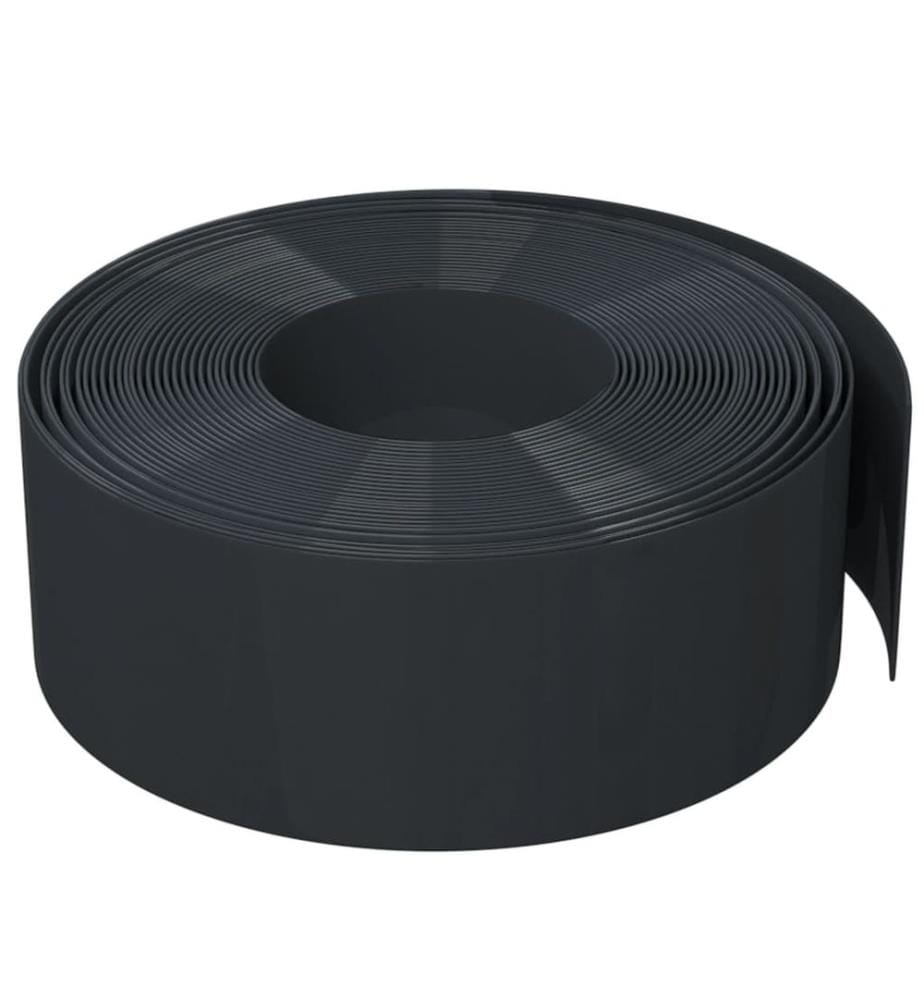 Bordure de jardin noir 10 m 20 cm polyéthylène