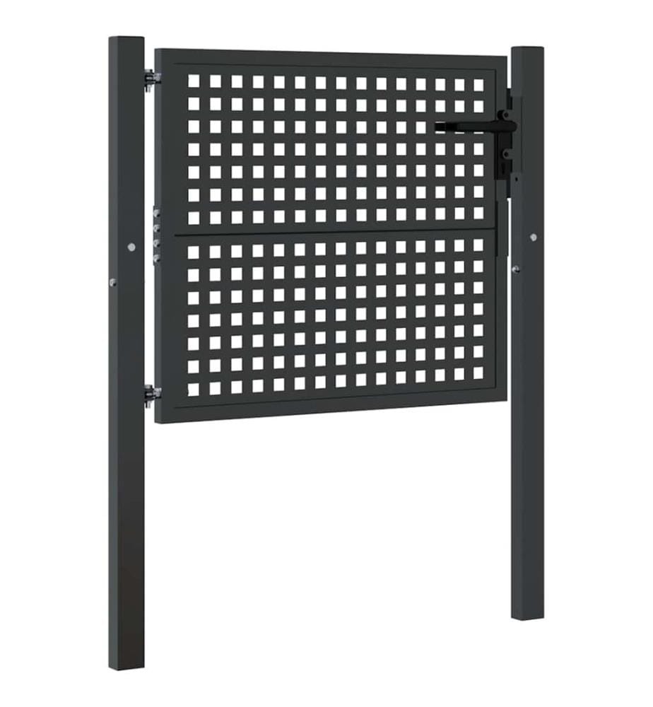 Gartentor Anthrazit 100x75 cm Stahl