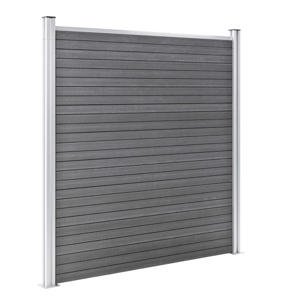 Gartenzaun WPC 526x186 cm Grau