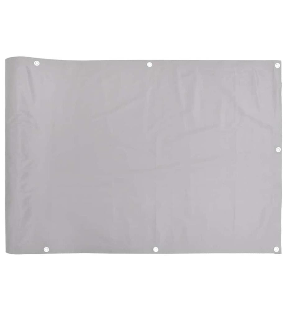 Écran d'intimité de balcon gris 600x75 cm PVC