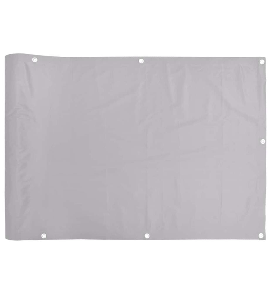 Écran d'intimité de balcon gris 400x90 cm PVC