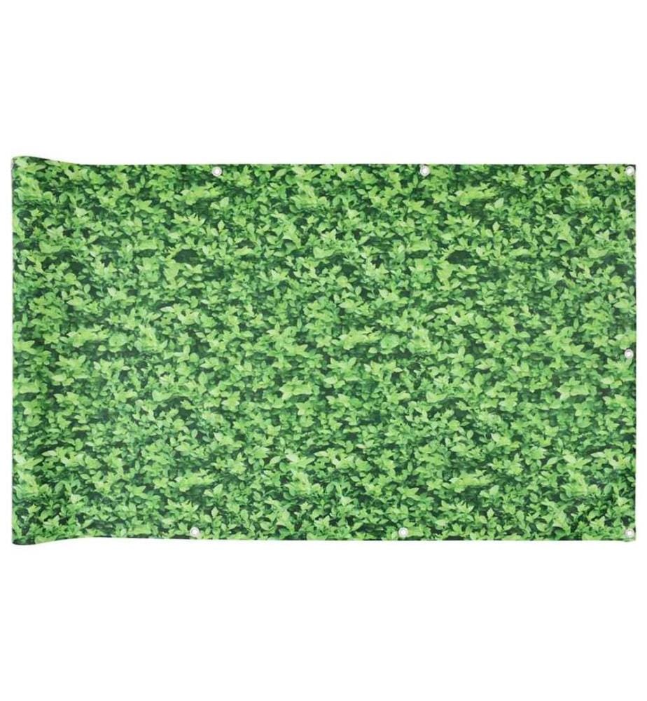 Écran d'intimité de balcon aspect de plante vert 400x90 cm PVC